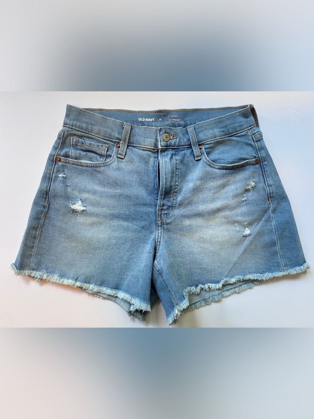 NEVER WORN Old Navy Light Blue Distressed Denim Shorts